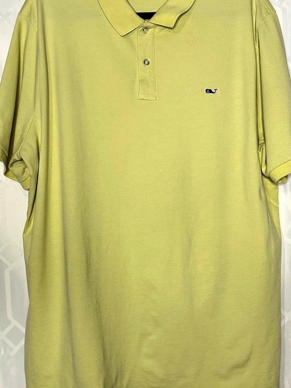 Vineyard Vines Mens Polo Shirt Green XL Short Sleeve Whale Logo Cotton Blend